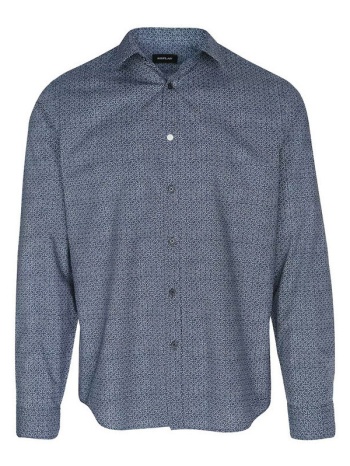 πουκάμισο με μακριά μανίκια replay poplin all over printed