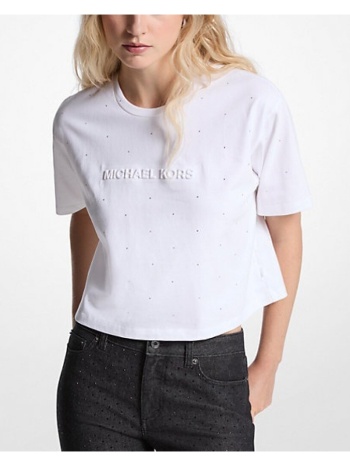 t-shirt με κοντά μανίκια michael michael kors mk rhnstone t σε προσφορά
