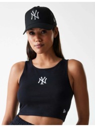 αμάνικα/t-shirts χωρίς μανίκια new-era wmns mlb midi le crop tank neyyan blk |