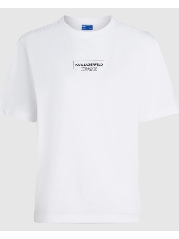 t-shirts & polos karl lagerfeld klj reg outline logo tee | σε προσφορά