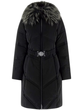 χοντρό μπουφάν guess alienor long belted puffer w5bl33 σε προσφορά