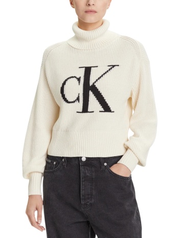 πουλόβερ calvin klein jeans blown up ck loose sweater σε προσφορά