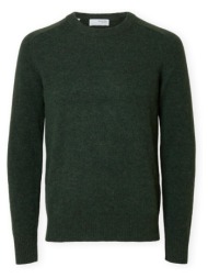 πουλόβερ selected noos rai knit - deep forest |