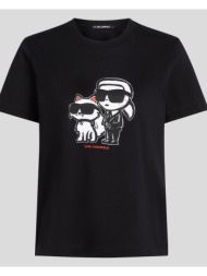 t-shirt με κοντά μανίκια karl lagerfeld ikon sketch duo t-shirt |