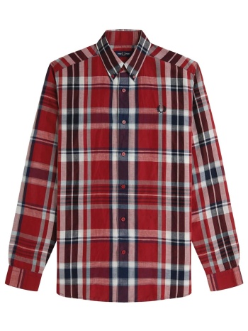 πουκάμισο με μακριά μανίκια fred perry fp madras check σε προσφορά
