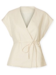μπλούζα selected w top lia linen - birch |