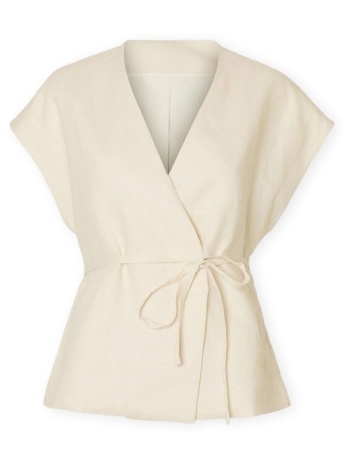 μπλούζα selected w top lia linen - birch |