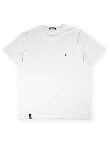 t-shirts & polos organic monkey t-shirt greenlight - white |