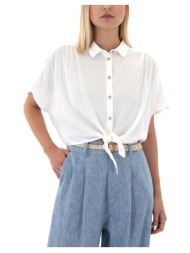 πουκάμισα namaste tina shortsleeve wrap crop shirt women |