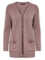 ζακέτα only noos lesly cardigan - rose brown |