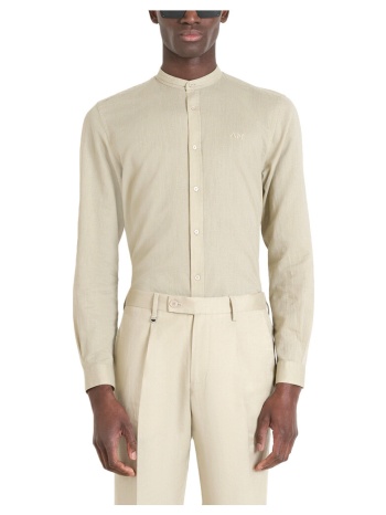 πουκάμισο με μακριά μανίκια antony morato toledo linen mao