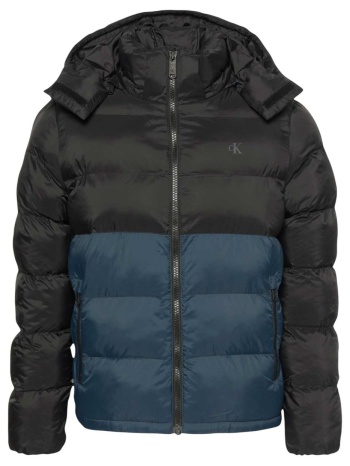 χοντρό μπουφάν calvin klein jeans ls nylon color bock σε προσφορά