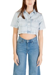 πουκάμισα tommy hilfiger cropped ss shirt ci6 dw0dw21072 |
