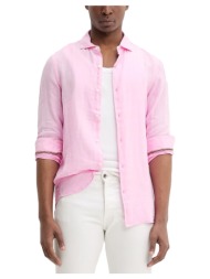 πουκάμισο με μακριά μανίκια superdry d2 stud vacation linen longsleeve shirt men |