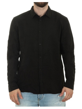 πουκάμισο με μακριά μανίκια gabba sven linen long sleeve