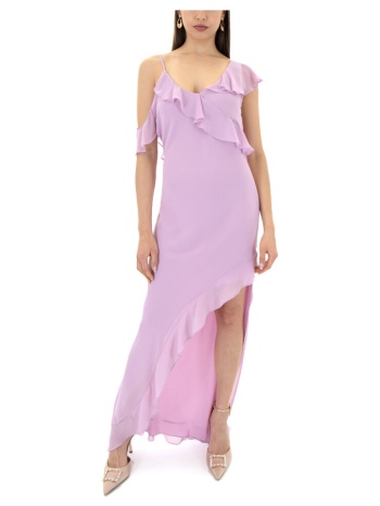 φορέματα twenty-29 side slit v neck ruffle sleeveless long