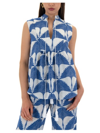 μπλουζάκια με μακριά μανίκια kasia broderie v neck