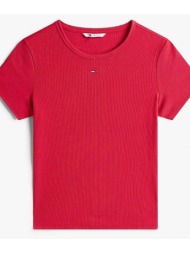 t-shirts & polos tommy jeans tjw slim essential rib s |