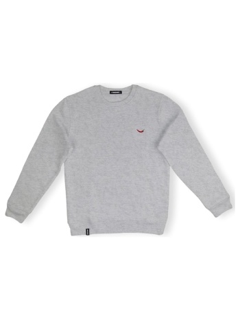 φούτερ organic monkey sweatshirt red hot - grey |