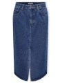 κοντές φούστες only noos bianca midi skirt - medium blue denim |