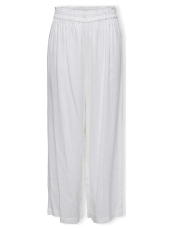 παντελόνια only noos tokyo linen trousers - bright white | σε προσφορά