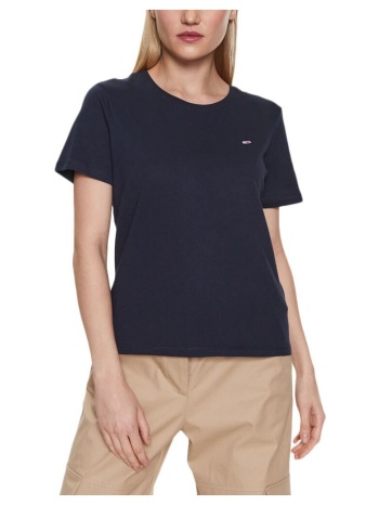 t-shirt με κοντά μανίκια tommy hilfiger tommy jeans soft