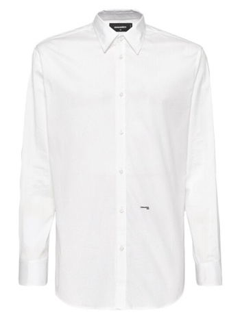 πουκάμισο με μακριά μανίκια dsquared dan micro logo relaxed