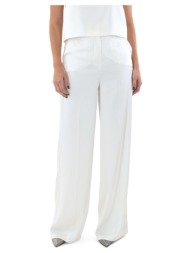 παντελόνια dolce domenica kyra satin high waist straight fit pants women |