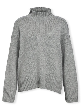πουλόβερ object noos agnes lo knit - medium grey melange |
