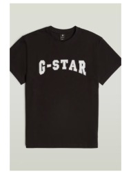 t-shirt με κοντά μανίκια g-star raw d26840 c336 felt logo r t |