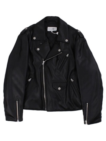 δερμάτινο μπουφάν mm6 maison margiela m60835 mm01y | σε προσφορά