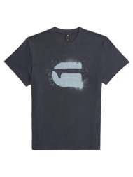 t-shirt με κοντά μανίκια g-star raw spray g logo r t |
