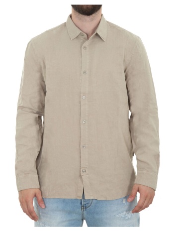 πουκάμισο με μακριά μανίκια gabba sven linen long sleeve