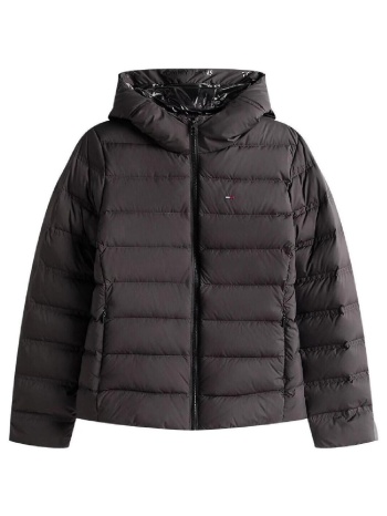 χοντρό μπουφάν tommy hilfiger dw0dw21617 bds black | σε προσφορά