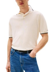πόλο με κοντά μανίκια tommy hilfiger tencel linen knitted mw0mw40539 |