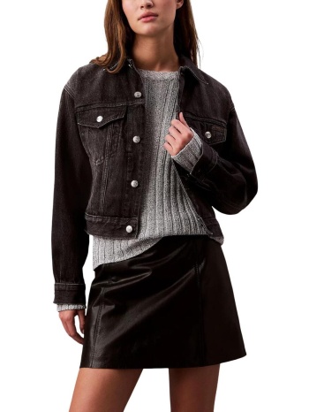 τζιν μπουφάν/jacket calvin klein jeans 90s trucker black fo σε προσφορά