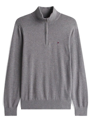 πουλόβερ tommy hilfiger essential cotton zip moc | σε προσφορά