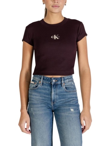 t-shirt με κοντά μανίκια calvin klein jeans monogram baby