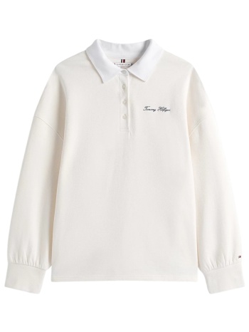 φούτερ tommy hilfiger script pique rugby s ww0ww45779 | σε προσφορά