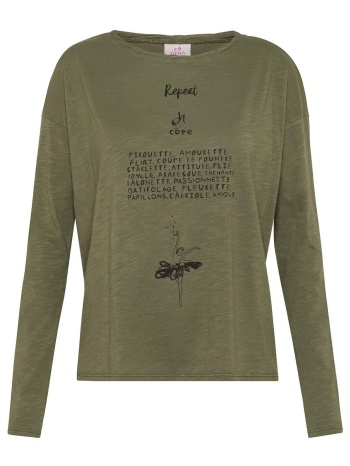 μπλουζάκια με μακριά μανίκια deha graphic comfy flamme` σε προσφορά