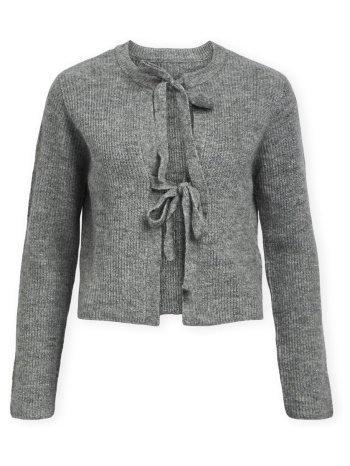 ζακέτα object noos parvi cardigan - medium grey melange | σε προσφορά
