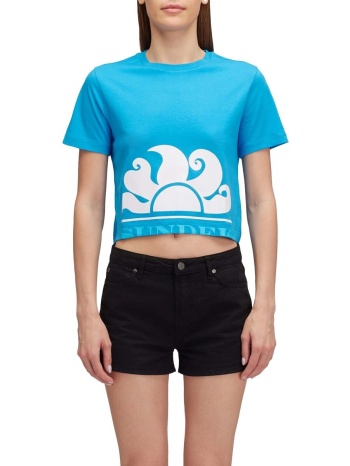 t-shirt με κοντά μανίκια sundek cropped t-shirt with maxi σε προσφορά