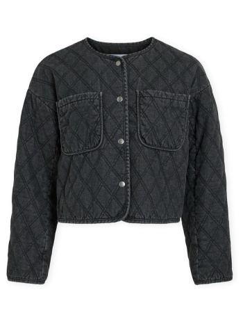 χοντρό μπουφάν vila kvilla jacket - dark grey denim | σε προσφορά