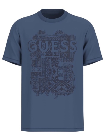 t-shirt με κοντά μανίκια guess ss cn flock box tee | σε προσφορά