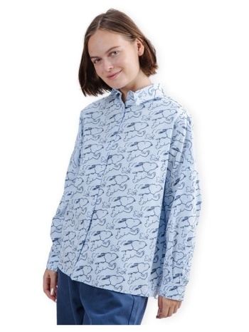 πουκάμισο με μακριά μανίκια brava fabrics peanuts jump