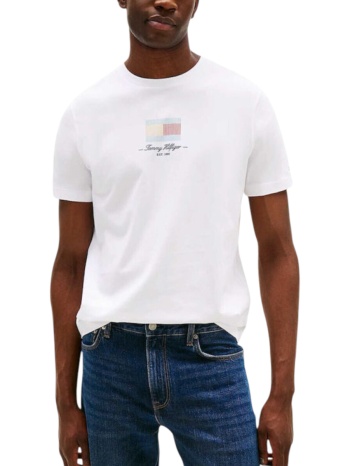 t-shirt με κοντά μανίκια tommy hilfiger ithaca flag tee