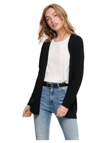 ζακέτα only lesly open knitted cardigan - black |