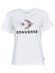 t-shirt με κοντά μανίκια converse star chevron hybrid flower infill classic tee |