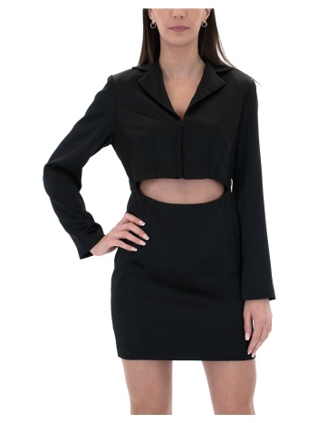 φορέματα my t wearables open waist longsleeve mini dress