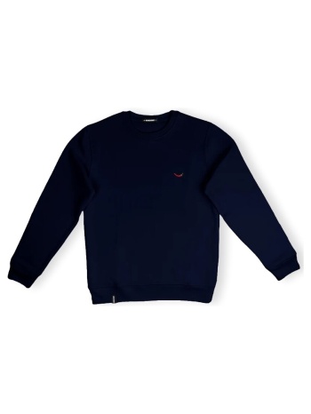 φούτερ organic monkey sweatshirt red hot - navy |